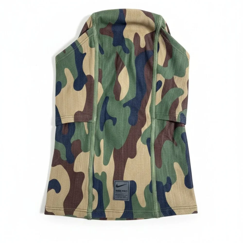 Nike Pro Therma-Fit Hyperwarm Hood Football Green Camouflage One Size NEW IN BOX